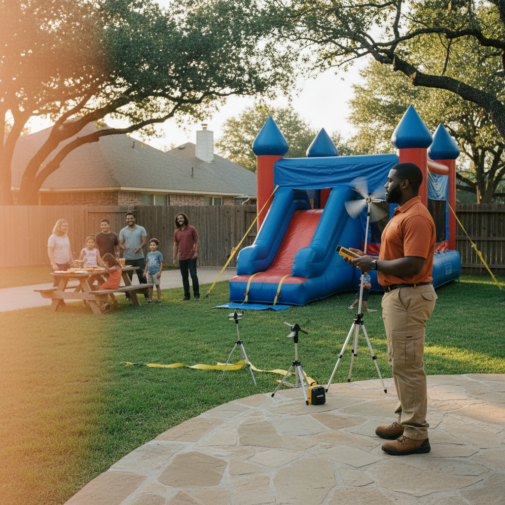 Inflatable Setup Wind Load & Weather Safety Calculations: A Comprehensive Guide for Event Rentals